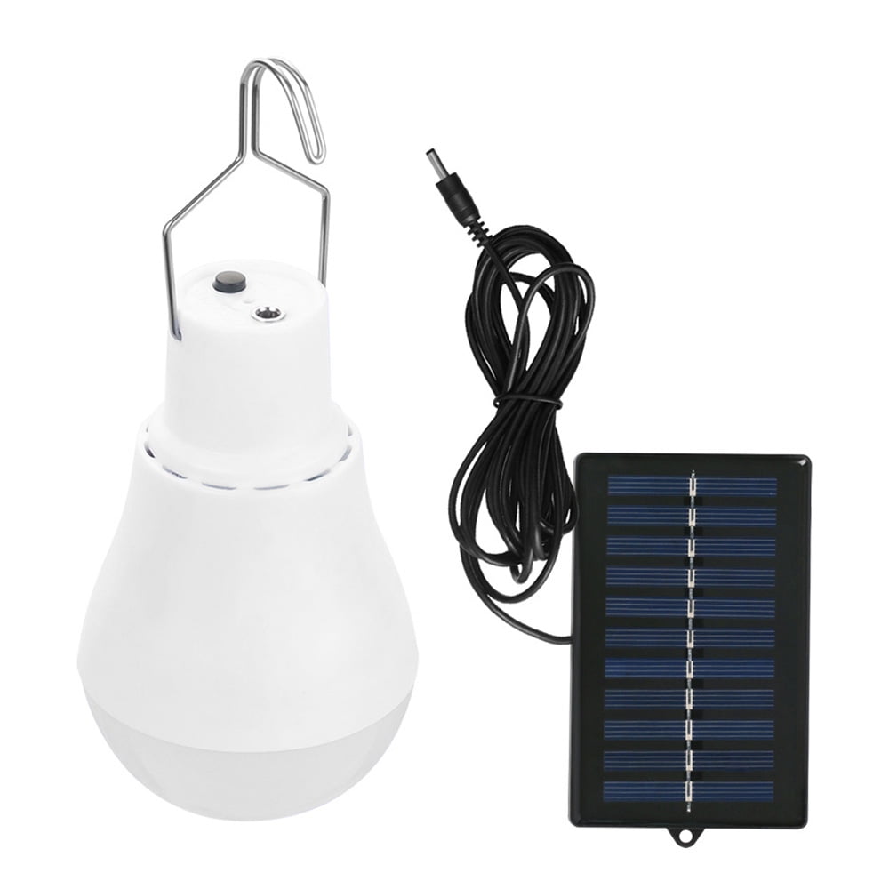KKMOL Solar Light Bulbs Outdoor Indoor Home Chicken Coop Lights Solar