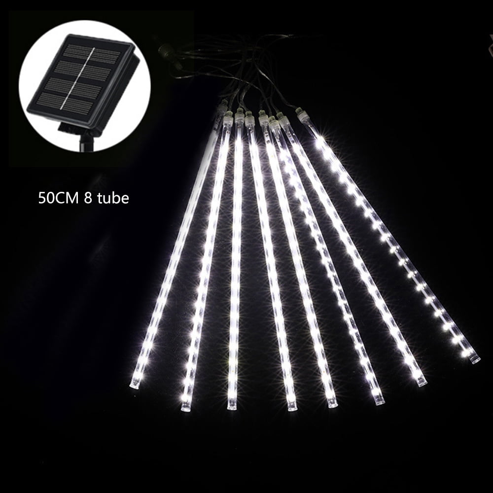 KKMOL Solar Rain Drop Lights, LED Meteor Shower Lights, 50 CM 8 Tube