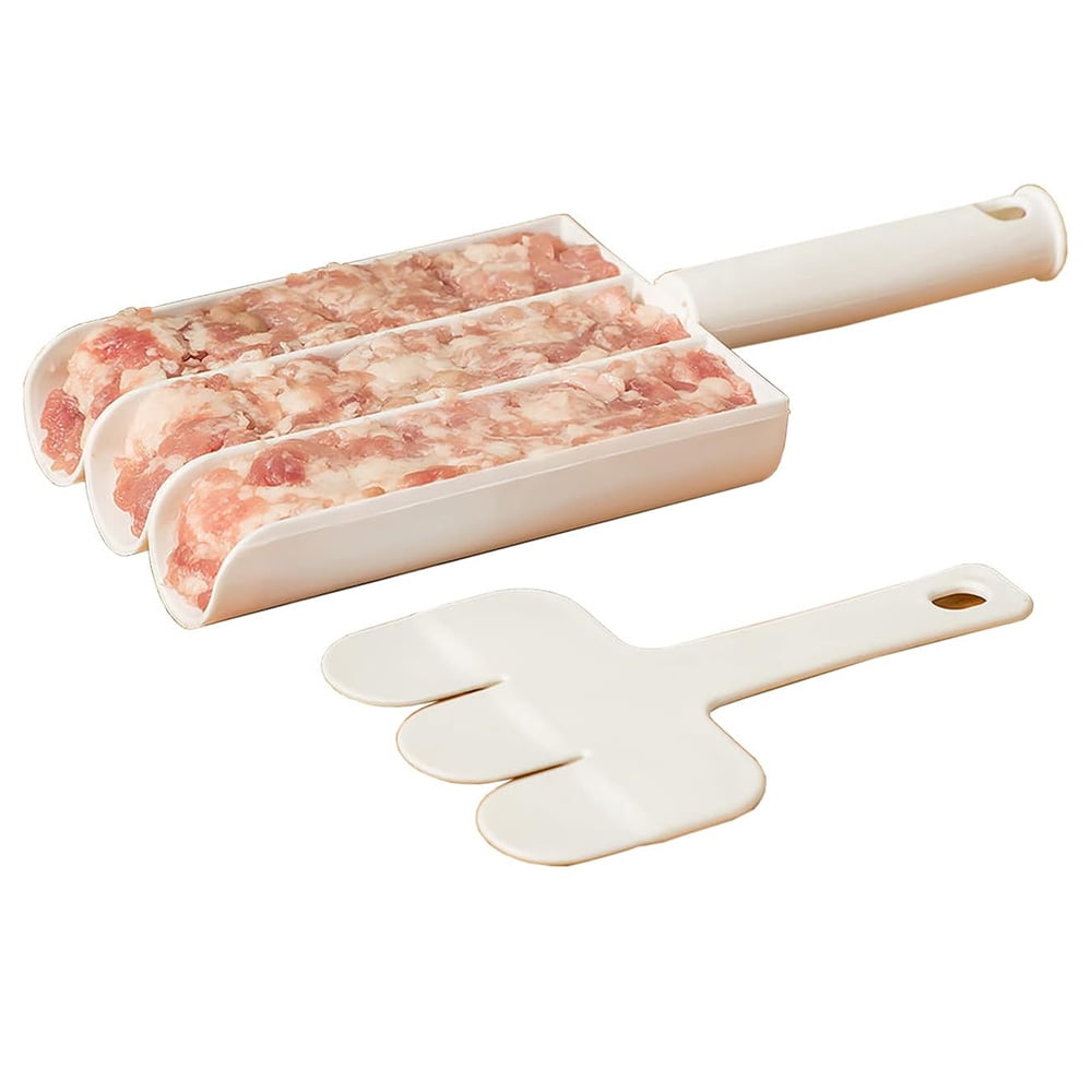 KKMOL Triple Meatball Maker, 3 Meatballs at 1 Time NonStick Meat