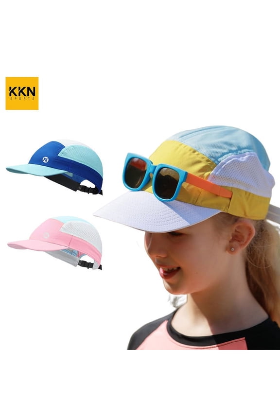 Kids Sun Visors Adjustable Cap - 44g Unisex for Children Athletic Sports Hats UV Protection Fit for 5 To 16 Years Old 46~60cm