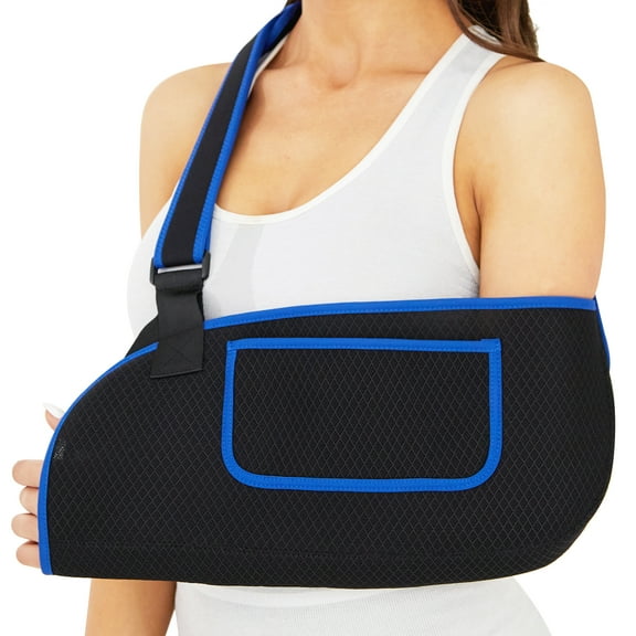 KKOOMI Arm Sling for Shoulder Injury Rotator Cuff Torn Wrist and Elbow Surgery, Arm Sling Adjustable Padded Elbow Dislocation and Sprain Brace, Shoulder Immobilizer Sling for Men&Women Arm Support Str