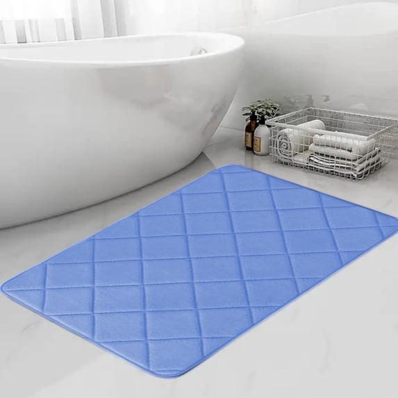 KKOUHVY Bathroom Rugs,Solid Color Bath mat Extra Soft Absorbent Quicker Dry Washable Bath Mat for Bathroom Non-Slip Suitable for Tub&Shower