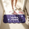 thumbnail image 1 of KKOUHVY Bathroom Rugs, Wavy Edge Cute Irregular Bath Mat, Absorbent Dries Quickly Non-Slip Soft Bathroom Decor, Suitable for Tub&Shower, 1 of 5