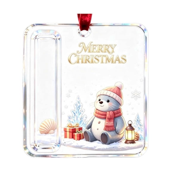 KKOUHVY Christmas Money Ornament, Hanging Cash Christmas Decorations, Cute Winter Xmas Tree Ornaments for Indoor Festival Holiday Gift Decor