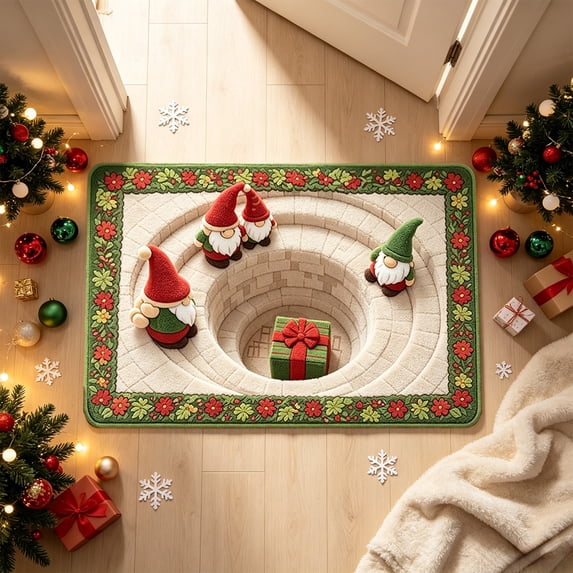 KKOUHVY Christmas Rug, Super Soft Cozy Christmas Door Mat, Non-slipped & Absorbent Xmas Front Door Rug for Indoor Entryway, 20x32 inch