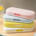 thumbnail image 1 of KKOUHVY Pencil Case, Large Capacity Hard Plastic Pencil Storage Box, Solid Color Pencils Box for Pens Crayons Office Studying Supplies, Yellow, 1 of 8