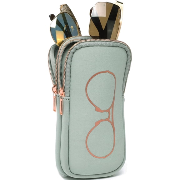 KKP Double Eyeglass Case | Sunglasses Cases with 2 Compartments