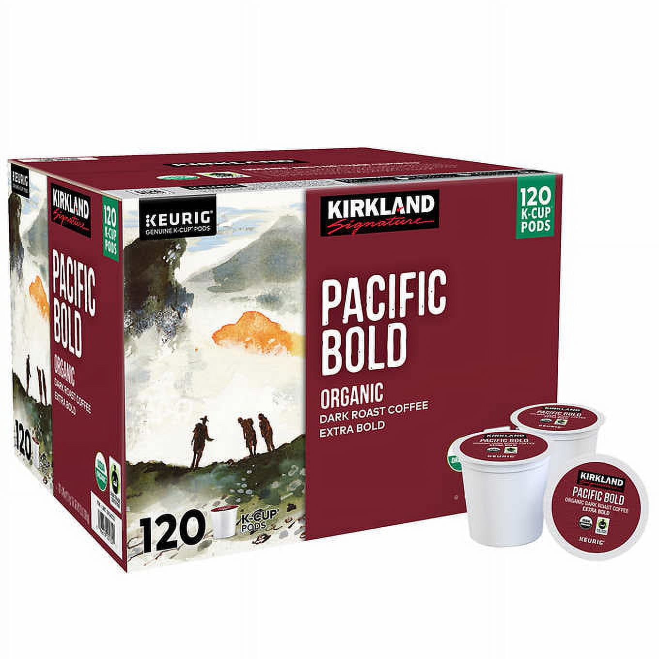 KKS Coffee Organic Pacific Bold KCup Pod, 120count