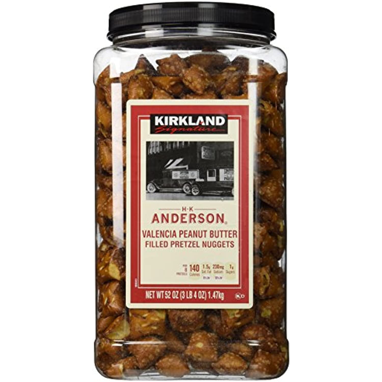KKS H.K Anderson Valencia Peanut Butter Filled Pretzel Nuggets: 52 Oz - Cos9