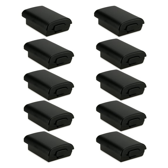 KKSQ 10PCS AA Battery Case Controller Back Cover Shell Pack for Xbox 360 Wireless Controller New,Black