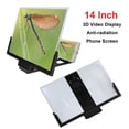 thumbnail image 1 of KKSQ 14" 3D Cell Phone Screen Magnifier Video Magnifier Screen Video Amplifier Smartphone Stand Bracket,for Phones Tablet, 1 of 12
