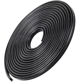 KKSQ Car Door Edge Guard Strip, U-Shaped Universal Automotive Door Trim Protector Plastic Rubber Edge Trim Scratch Proof 16FT