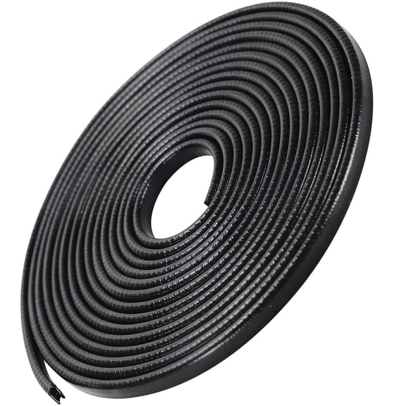 KKSQ Car Door Edge Guard Strip, U-Shaped Universal Automotive Door Trim Protector Plastic Rubber Edge Trim Scratch Proof 16FT