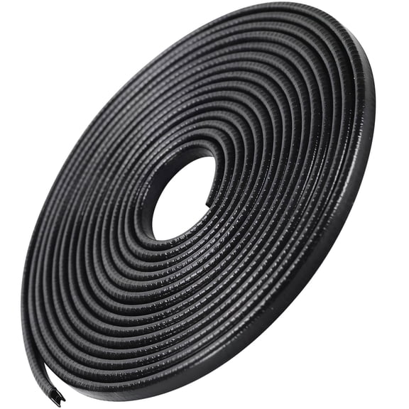 KKSQ 34FT Car Door Edge Guard Strip - U-Shaped Universal Rubber Seal Trim, Scratch-Proof, Impact-Resistant, Anti-Rust, Dustproof for Auto Front/Rear Doors (Edge Guards + Protector)