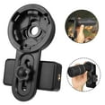 thumbnail image 1 of KKSQ Universal Cell Phone Photography Adapter Mount,Binoculars Monocular Spotting Scope Telescope Adapter Mount for iPhone Samsung HTC LG(Black), 1 of 13