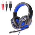 thumbnail image 1 of KKSQ Wired Gaming Headset for PC Smart Phone,Laptops,Tablet,3.5mm Headphones,with Microphone Noise Canceling,Black, 1 of 9