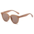 thumbnail image 1 of KKTREE Eclat New Stylish Sunglasses for Ladies with a High-end Vibe, featuring a Brown Eyeglass Frame and UV Protection, 1 of 15