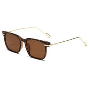 KKTREE Square Metal Sunglasses, UV Protection