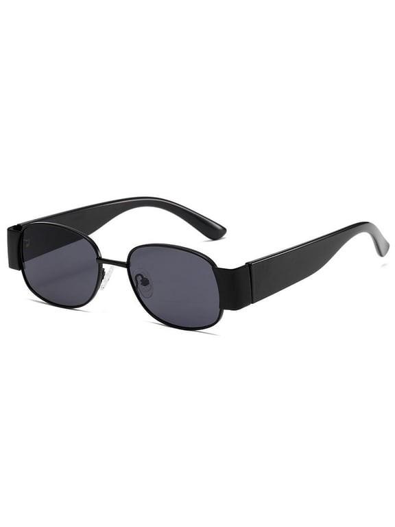 Frost Edge Metal Square Retro Sunglasses, Fashionable for Both Men and Women, UV400 UV Protection