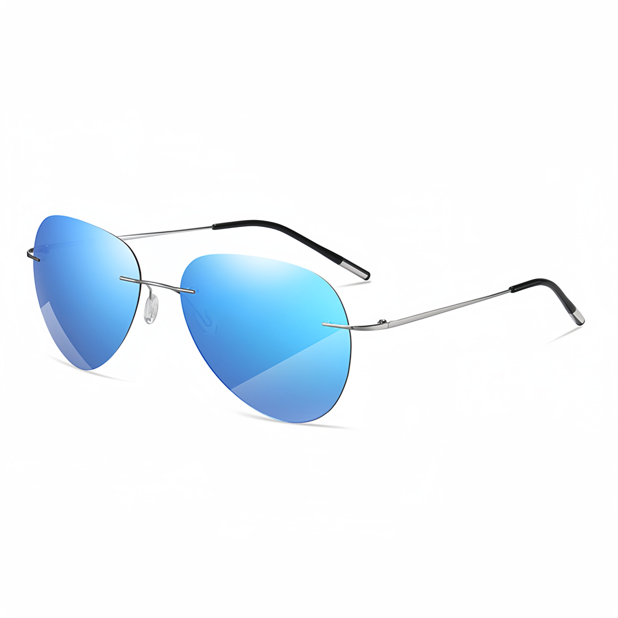 KKTREE Titan Bold Ultra-light Titanium Polarized Frameless Photochromic Sunglasses for Men, Suitable for Driving Day and Night