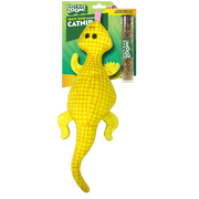 Kitty Ka-Zoom Lizard Kicker High Potency Refillable Plush Catnip Cat Toy