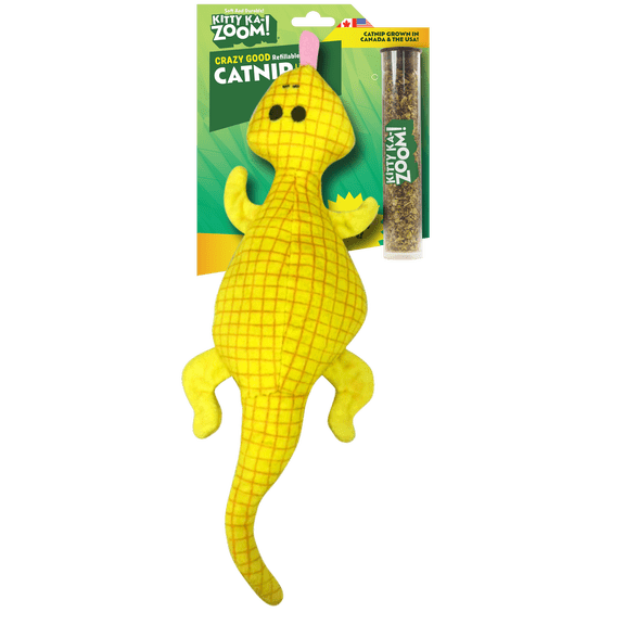 Kitty Ka-Zoom Lizard Catnip Toy for Cats