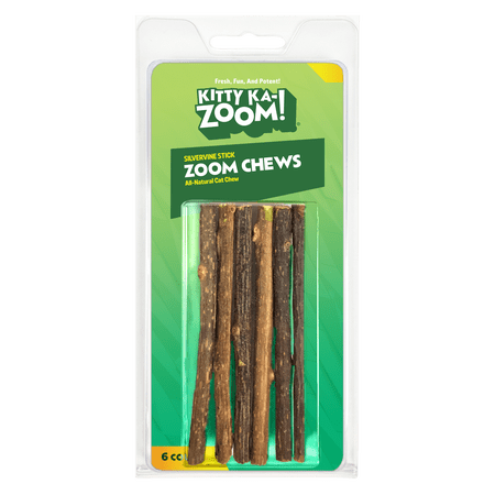 Kitty Ka Zoom Silvervine Catnip Sticks for Cats 5 Count