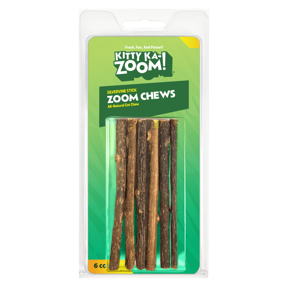 Kitty Ka Zoom Silvervine Catnip Sticks for Cats 5 Count