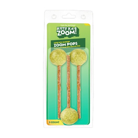Kitty Ka Zoom Compressed Catnip Zoom Pops 3ct for Cats