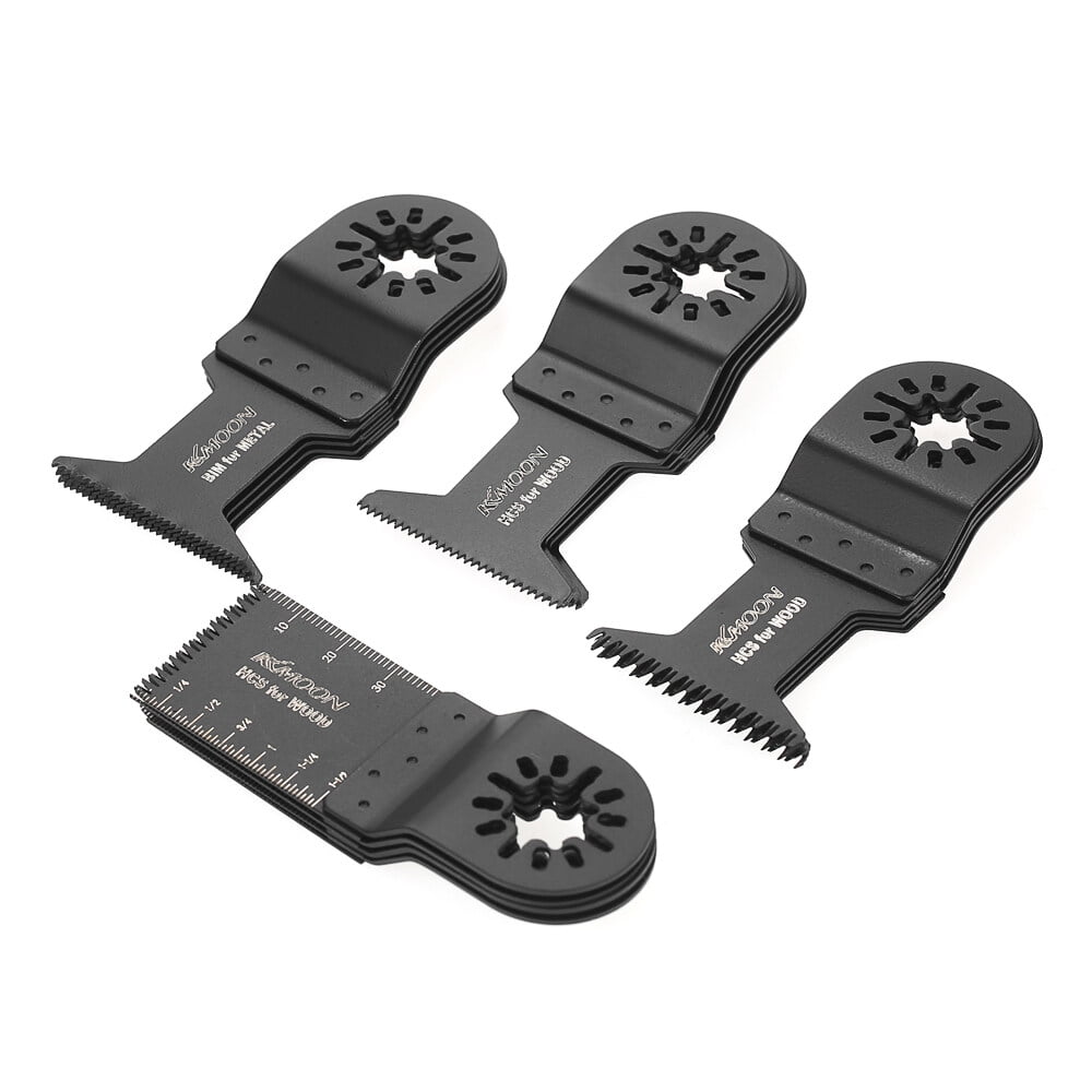 KKmoon 16pcs Mix Oscillating Blade Kit Multi Tool Saw s for Fein Multimaster Makita Bosch