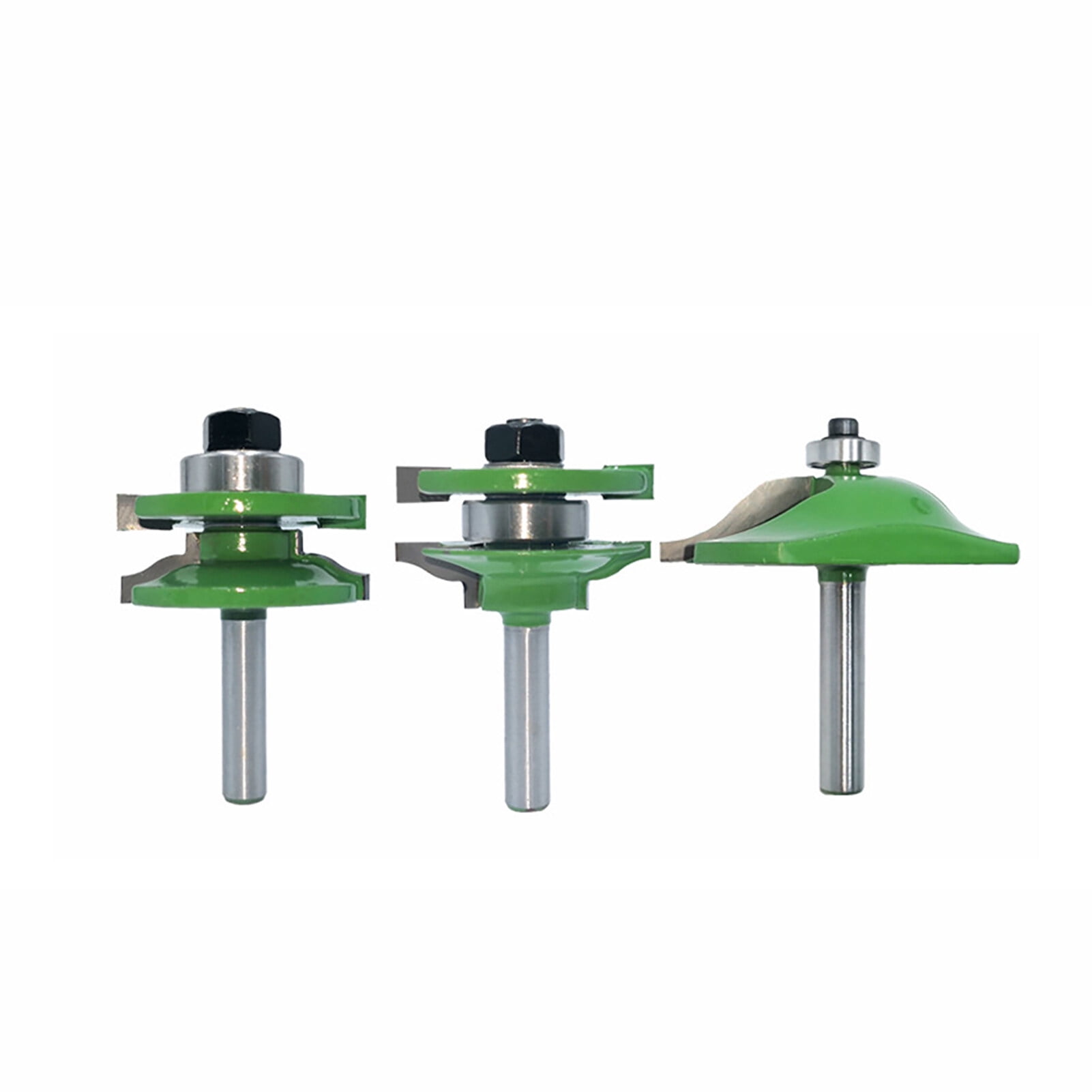 KKmoon 3Pcs Router Bit Set 8MM Shank Router Bits Alloy Blade Wood ...