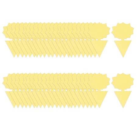 KKmoon 50Pcs Sticky Bug Trap Dual-sided Sticky Flying Traps Indoor Outdoor House Plants Fly Paper for Fruit Fly Fungus Gnat Thrip