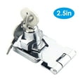 KKmoon Door Lock Latch Locks with Keys Hasp Lock Chrome Plated