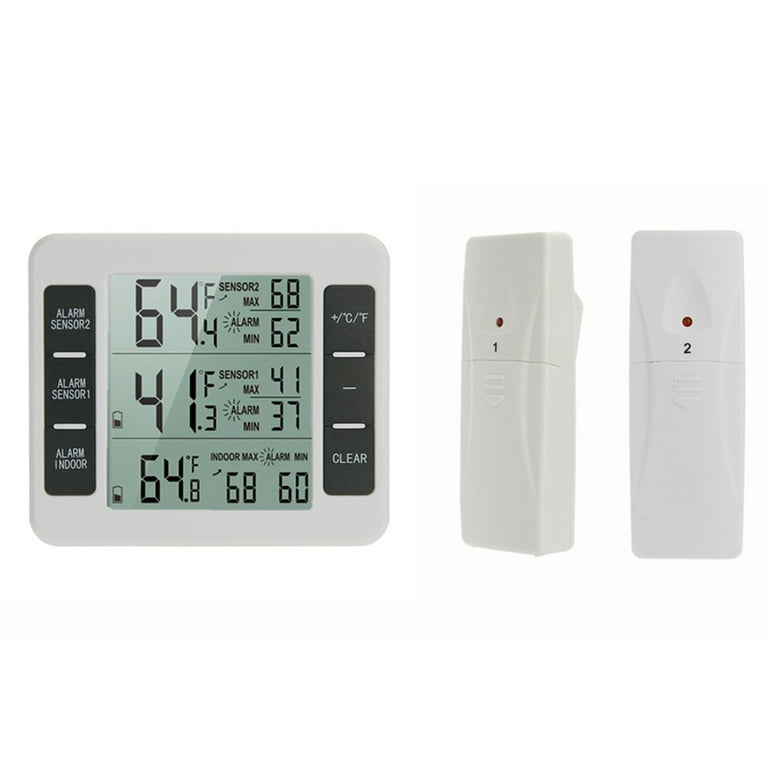 KKmoon LCD Digital Wireless Indoor/Outdoor Thermometer Clock Indoor/Outdoor  Temperature Meter With Transmitter