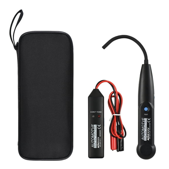 KKmoon MY6813 Automotive Cable Tracer Tone Generator and Probe Kit Multi Function Wire Break Point Short Circuit Line with 3.5mm Earphone Jack Tool Bag