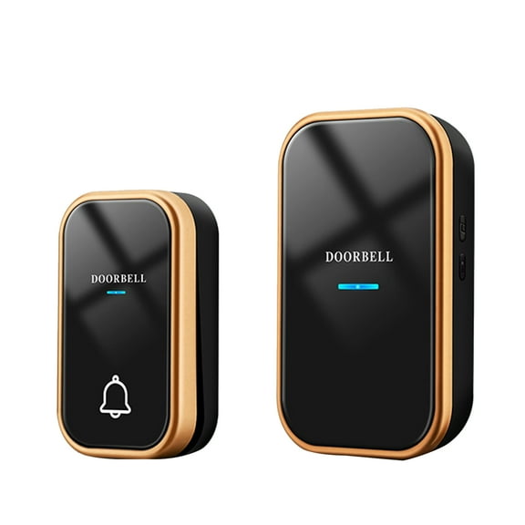 KKmoon Self-Powered Doorbell Wireless Doorbell Waterproof Smart Doorbell with 36 Melodies 150M Led Flash for Home Apartments Businesses Classrooms