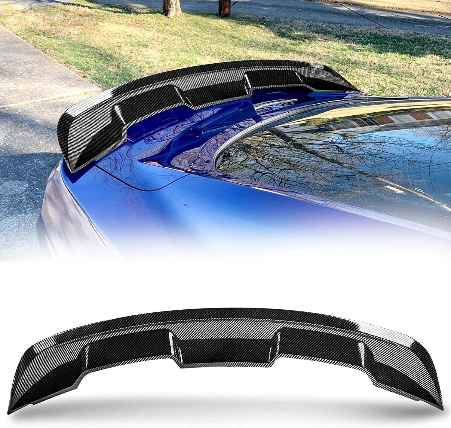 KKoneAuto Rear Spoiler Wing Compatible with 20152024 Mustang V6/Shelby