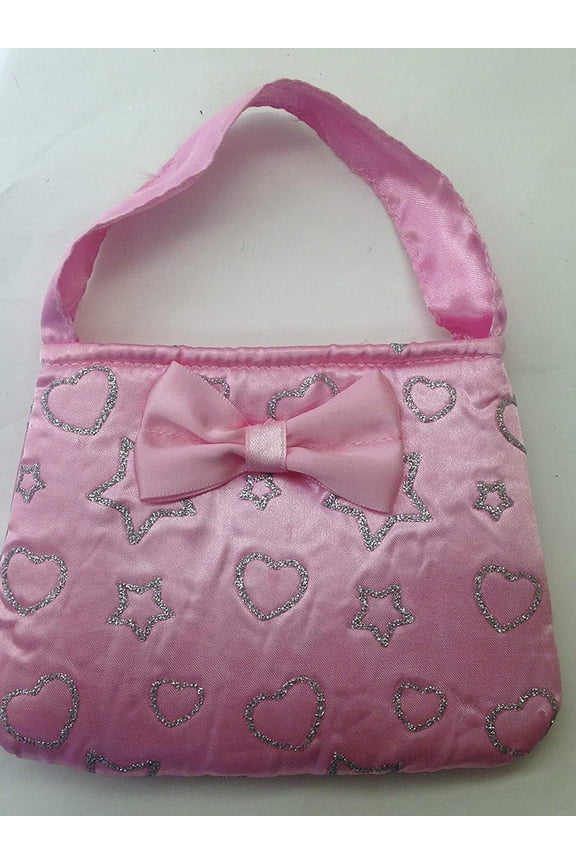 KL 4 Plush Soft Stuffed Dream Dazzlers Girl Pink Purse Handbag Pretend Play Dress Up Accessory New