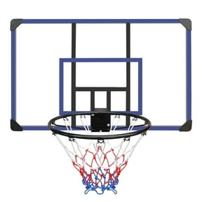 KL KLB Sport 44 Basketball Backboard and Rim Combo, Wall Mounted Basketball Hoop with Shatterproof Backboard for Kids Adults Outdoor Indoor