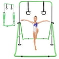 thumbnail image 1 of KL KLB Sport Folding Gymnastics Bars for Kids, Height Adjustable Training Bar for Home Exercise, Multi-Functional Horizontal Bars Equipment Monkey Bars with Rings, 1 of 8