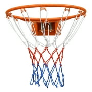 KL KLB Sport Heavy Duty Basketball Double Spring Solid Rim, Wall Mounted Basketball Goal Outdoor