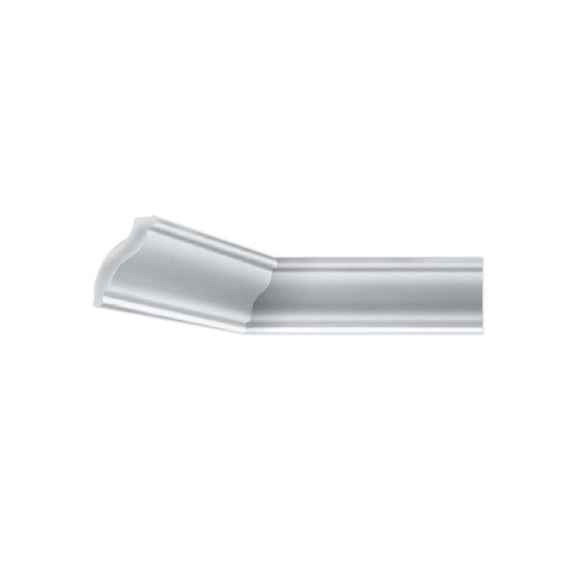 KL60 - Julio Crown Molding Glue-up 6.5 ft. in Plain White (812.5 Ln. ft / Pack) - 125 Pieces