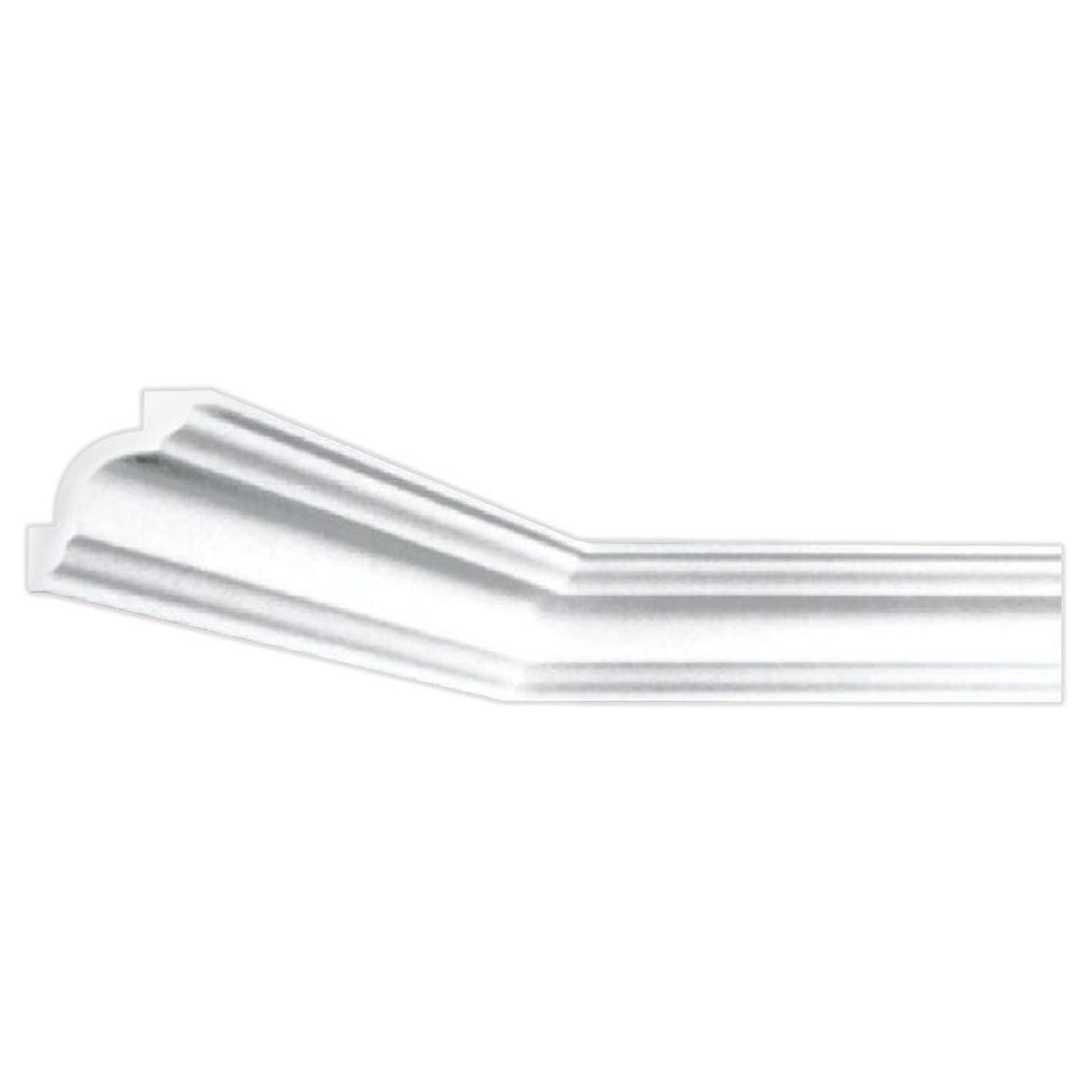 KL80 Marcos Crown Molding Glueup 6.5 ft. in Plain White (32.5 Ln. ft