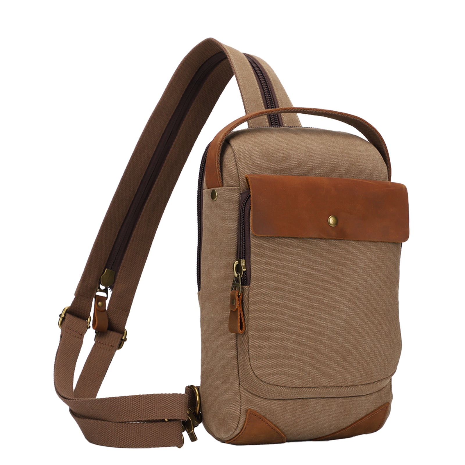 KL928 Canvas Sling Bag Crossbody Backpack Shoulder Casual Rucksack for Men Women