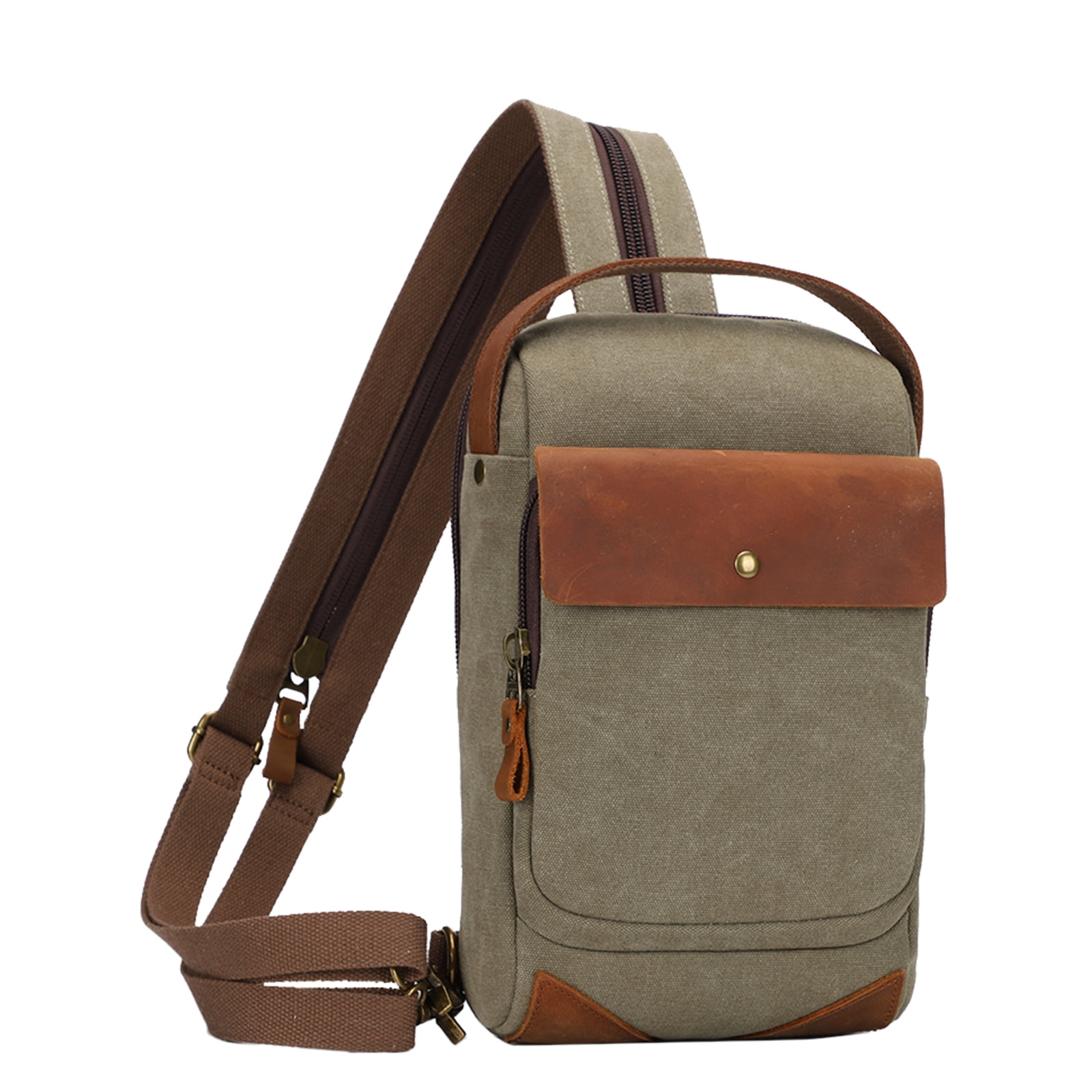 KL928 Canvas Sling Bag Crossbody Backpack Shoulder Casual Rucksack for ...