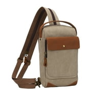 KL928 Canvas Sling Bag Crossbody Backpack Shoulder Casual Rucksack for Men Women