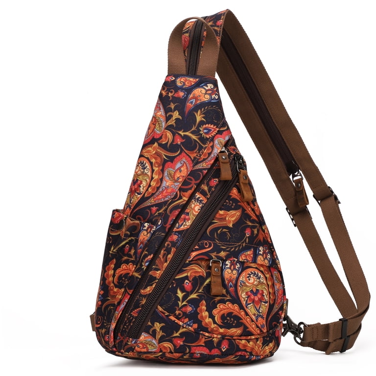 KL928 embroidered  Canvas Sling Bag - Backpack Shoulder Casual Daypack Rucksack KL928 Sling Bag for Men Women Small Crossbody Backpack  main image 3