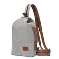 thumbnail image 1 of KL928 Canvas Sling Bag Small Crossbody Backpack Shoulder Casual Daypack Rucksack for Men Women, 1 of 7
