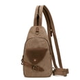thumbnail image 1 of KL928 Canvas Sling Bag for Men Crossbody Backpack Shoulder Casual Rucksack Unisex Casual Bag, 1 of 6