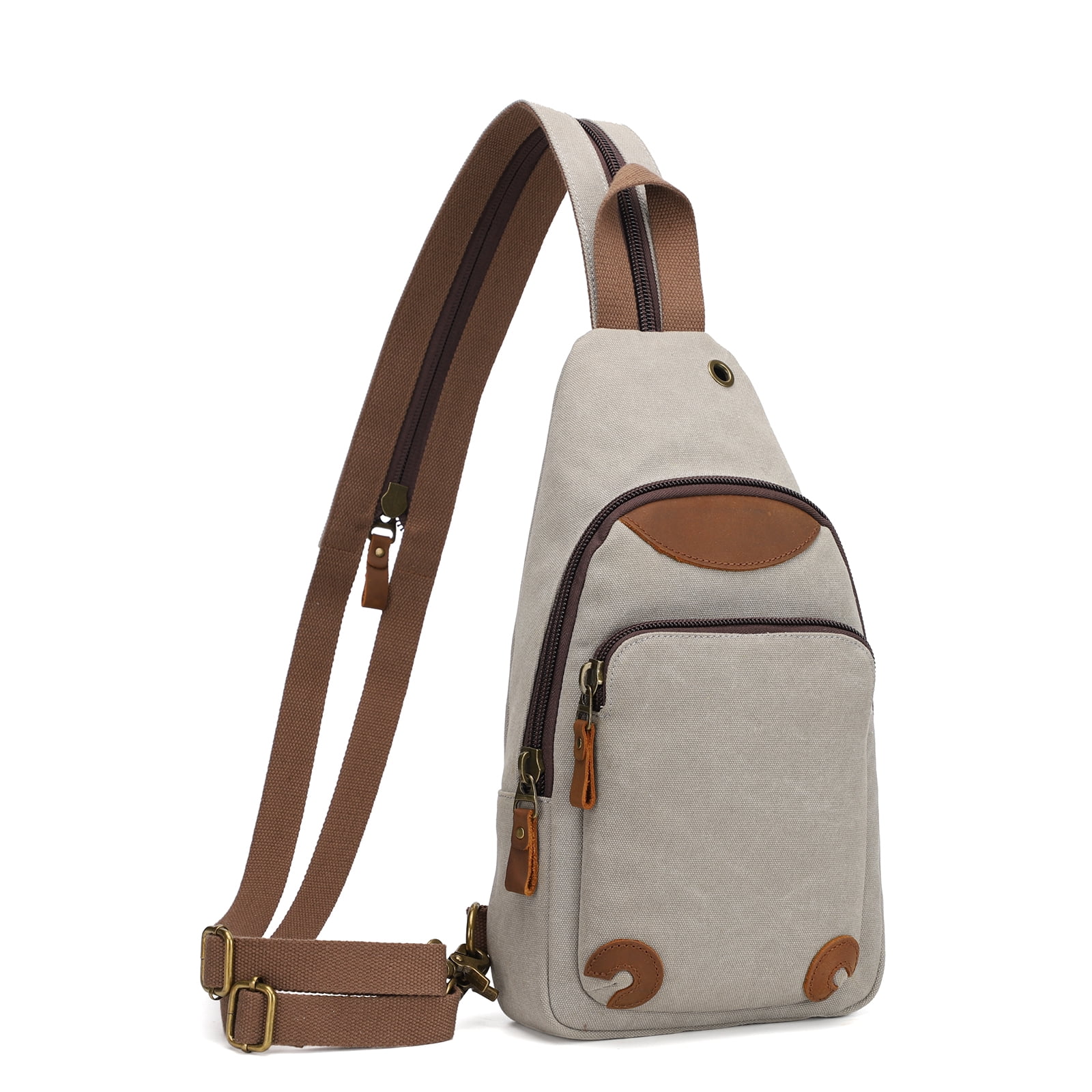 KL928 Canvas Sling Bag for Men Women Crossbody Backpack Sling Backpack Shoulder Bag Casual Daypacks